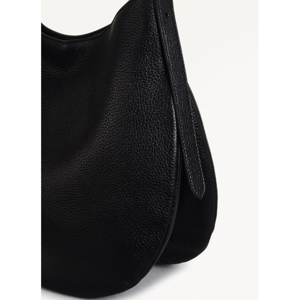 Radley London Kensignton Place Pebble Grain Leather Hobo Bag Black Gold Hardware - Picture 4 of 13